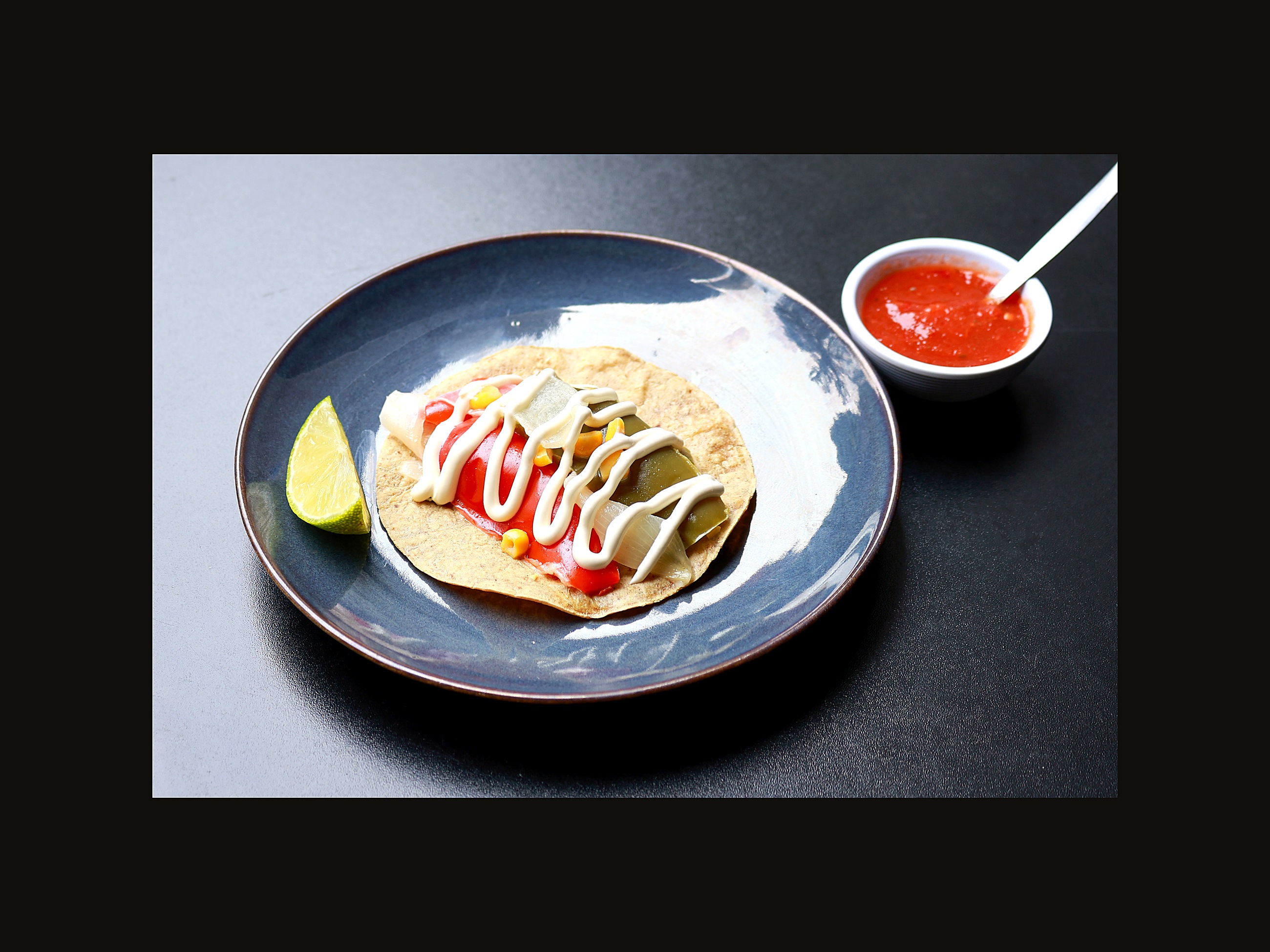 Taco de Rajas con Crema