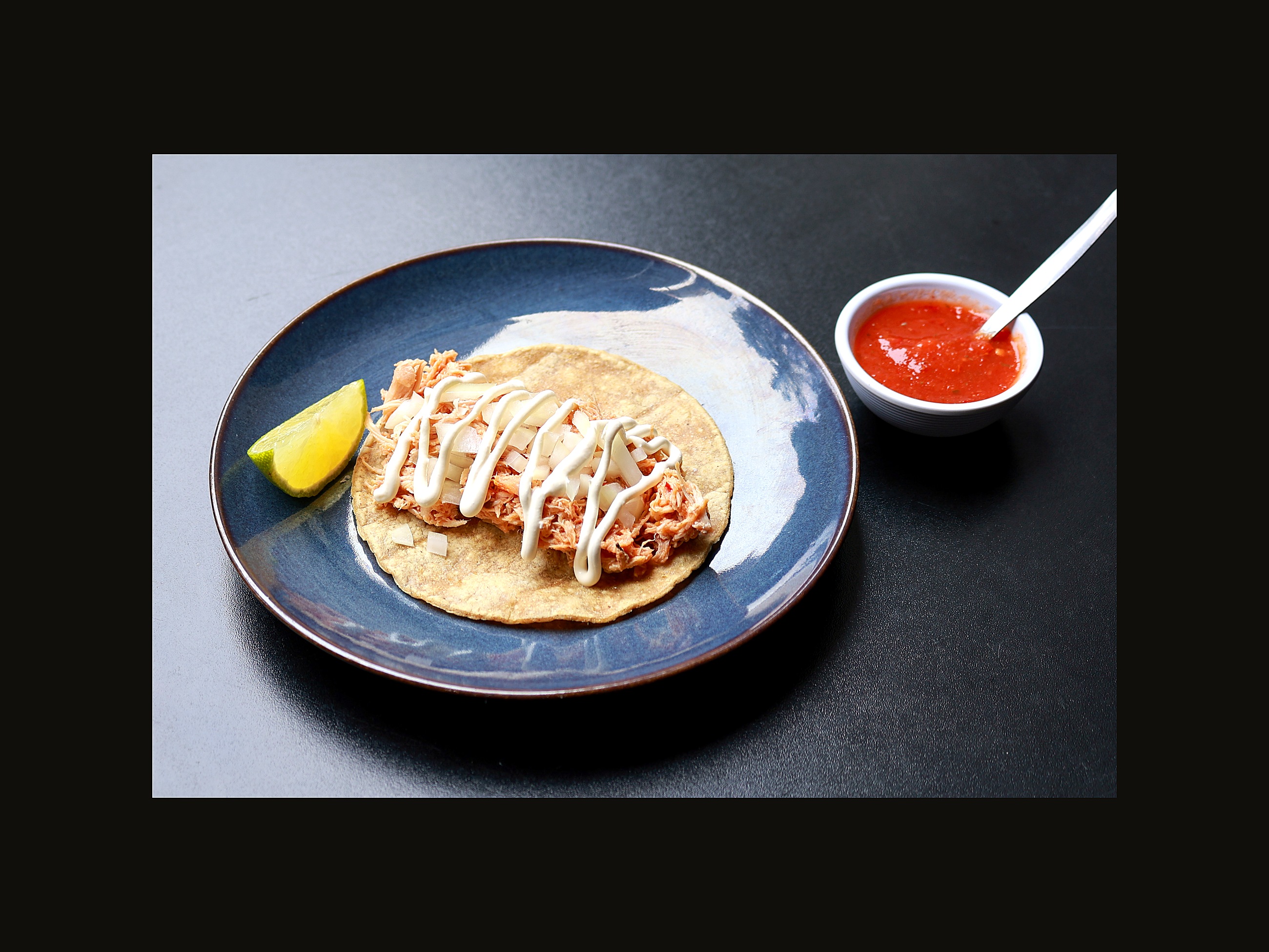 Taco de Tinga de Pollo
